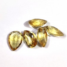 Citrine 14x10mm pear facet 4.45 cts